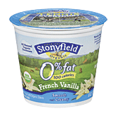 Stonyfield Farm Fat Free Yogurt French Vanilla Full-Size Picture